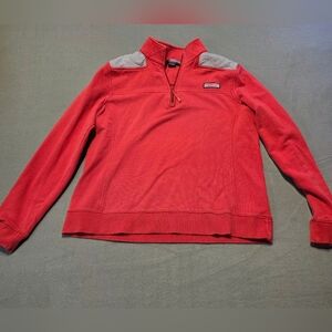Vineyard Vines Womens Pinkish/Red Pullover By Shep & Ian Size Large 22 PTP